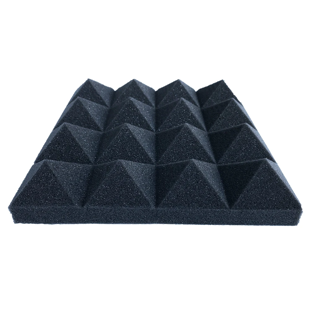 Ctghgyiki Raw Materials Soundproofing Triangle Sound-Absorbing Noise Foam Tiles 25x25x5cm 